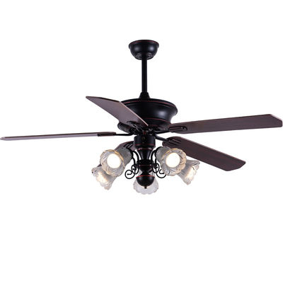 Classic 52In American Ceiling Fan Lamelle di compensato con telecomando