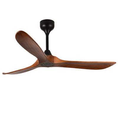 56 in Legno 3 lame Ventilatore di soffitto ECO Nero E Legno Ventilatore di soffitto