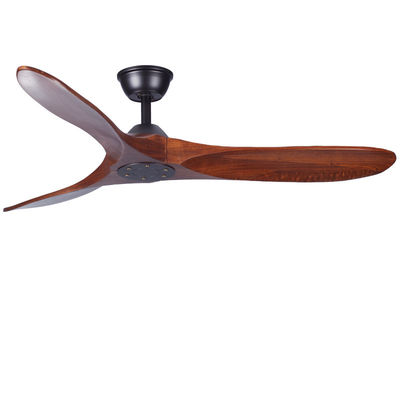 Ventilatore da soffitto in legno massello ECO marrone da 52 in 3