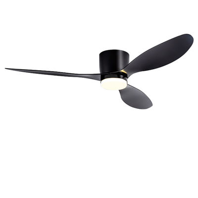 Ventilatore a soffitto appeso in camera da letto con ventilatore a soffitto a tre lame nero chiaro