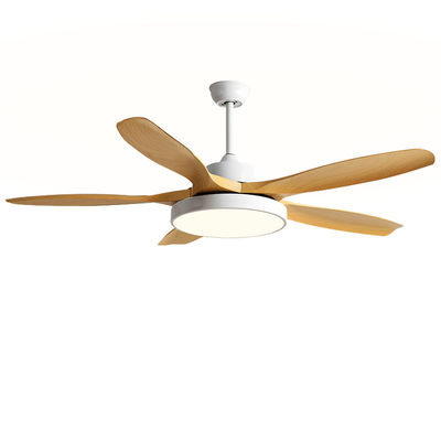 Marrone 5 lame ABS DC Ventilatore di soffitto Ventilatori di soffitto moderni con luci e telecomando