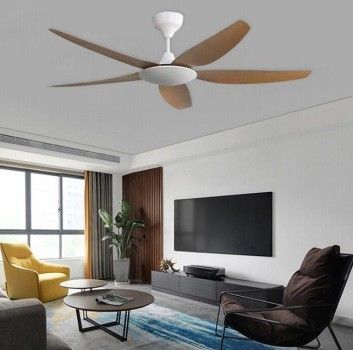 Lame di ferro Ventilatore di soffitto a LED moderno 55 pollici Ventilatore di soffitto con luce