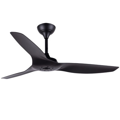 ABS Blade Ventilatori di soffitto Americani Soggiorno Nero Ventilatore di soffitto da 52 pollici