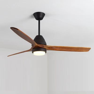 LED 20W Ventilatore di soffitto in legno massello Ventilatore di soffitto a elica in legno
