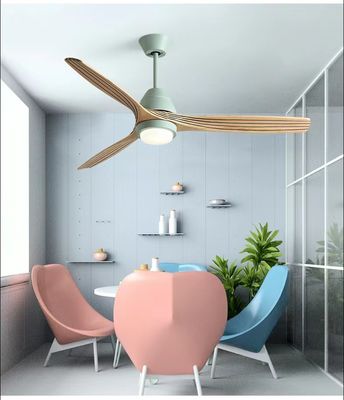 LED 20W Ventilatore di soffitto in legno massello Ventilatore di soffitto a elica in legno