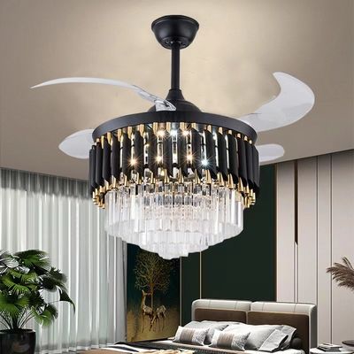 Ventilatore di soffitto a motore a corrente continua con luce