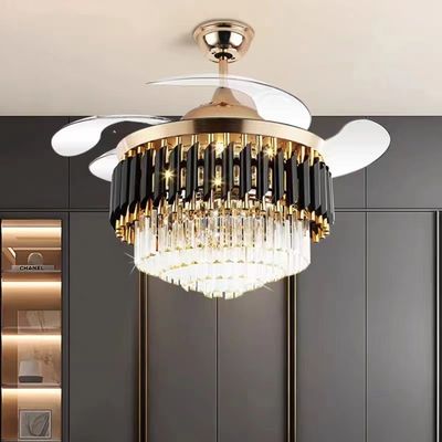 Ventilatore di soffitto a motore a corrente continua con luce