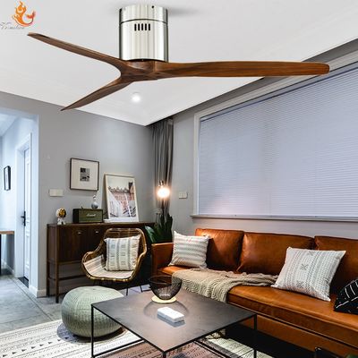 Moderno ventilatore di soffitto a motore a corrente continua da 52 pollici con telecomando per camera da letto