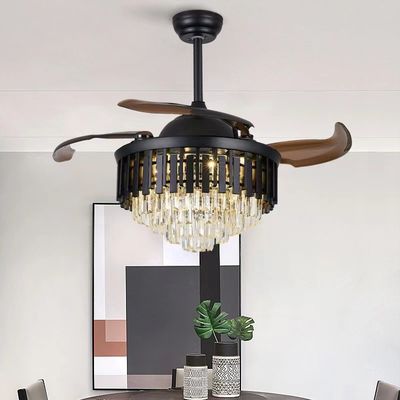 Moderno ventilatore di soffitto intelligente di 42 pollici di alta qualità motore a corrente continua con luce
