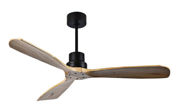 ECO 52 Ventilatore di soffitto in legno massello Ventilatore di soffitto in legno naturale con luce