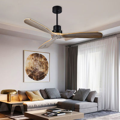 ECO 52 Ventilatore di soffitto in legno massello Ventilatore di soffitto in legno naturale con luce