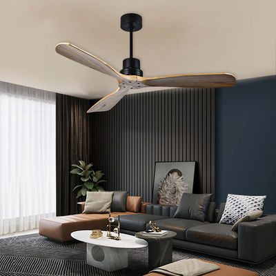 ECO 52 Ventilatore di soffitto in legno massello Ventilatore di soffitto in legno naturale con luce