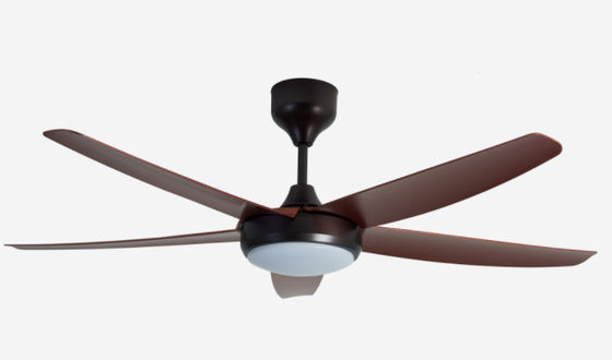 Oro 56 pollici Ventilatore di soffitto a motore a corrente continua moderno con luce per ufficio