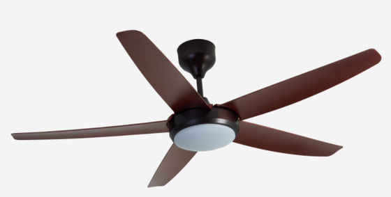 Oro 56 pollici Ventilatore di soffitto a motore a corrente continua moderno con luce per ufficio