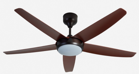 Oro 56 pollici Ventilatore di soffitto a motore a corrente continua moderno con luce per ufficio
