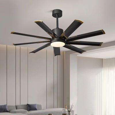 Ventilatori di soffitto da 60 pollici per grandi magazzini Motore a corrente continua con telecomando