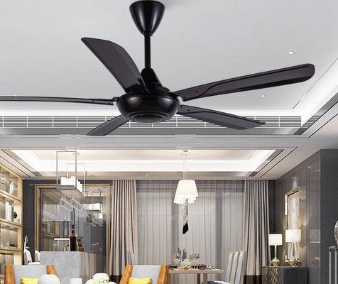 56 pollici ABS Ventilatore di soffitto nero basso rumore con telecomando
