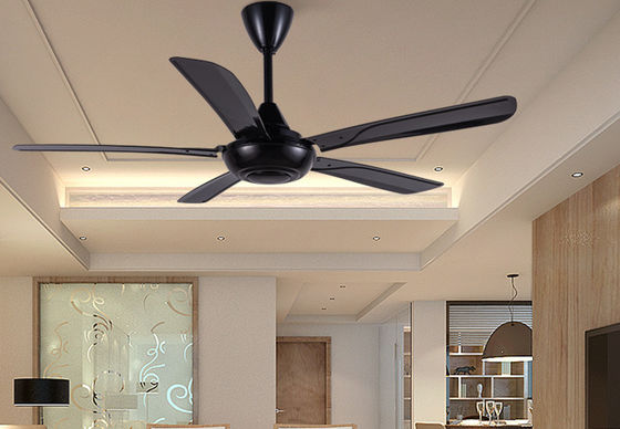 56 pollici ABS Ventilatore di soffitto nero basso rumore con telecomando