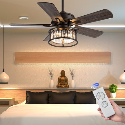 Ventilatori di soffitto americani a velocità regolabile 5 lame di compensato