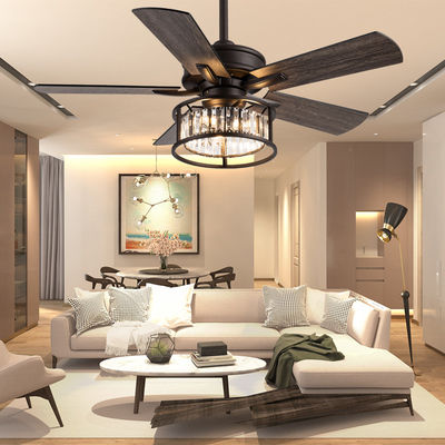 Ventilatori di soffitto americani a velocità regolabile 5 lame di compensato