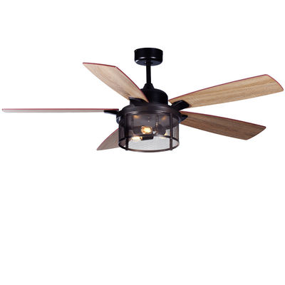ECO 52In Ventilatori di soffitto americani Lame di compensato Ventilatore di soffitto a distanza con luce