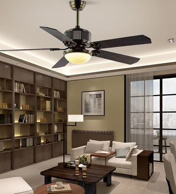 Ventilatore di soffitto in compensato da 52 pollici con luce Ventilatori di soffitto contemporanei con luci a led
