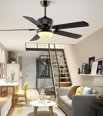 Ventilatore di soffitto in compensato da 52 pollici con luce Ventilatori di soffitto contemporanei con luci a led
