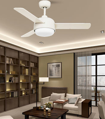 Bianco 52in Ventilatori di soffitto contemporanei per soggiorni Camere da letto