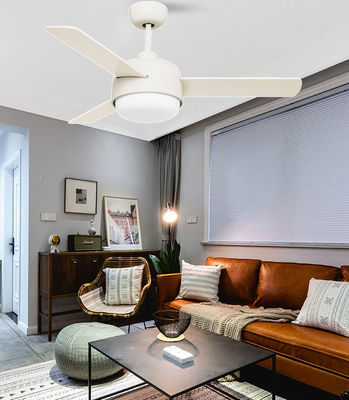 Bianco 52in Ventilatori di soffitto contemporanei per soggiorni Camere da letto