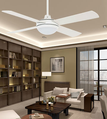 Quattro lame di compensato 48 ventilatore di soffitto con motore a corrente continua leggero basso rumore