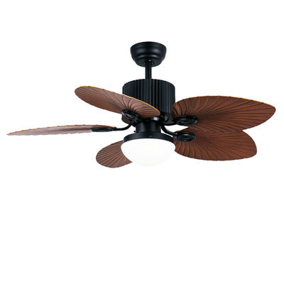 Le lame ABS sono ventilatori di soffitto moderni con luce da 52 pollici nero e marrone