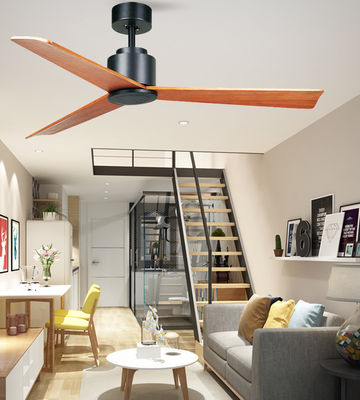52 Ventilatore di soffitto Casa Delta Wing con lame di legno reale basso rumore
