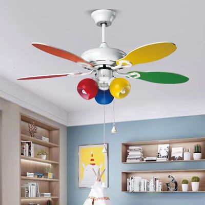 Ventilatore di soffitto ultra silenzioso da 42 pollici con 5 lame di compensato colorate
