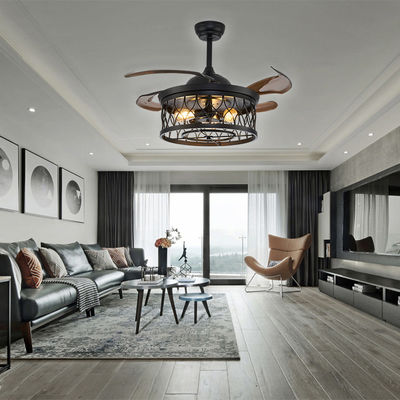 52 pollici Ventilatore di soffitto intelligente di alta qualità Motore a corrente continua con camera da letto leggera Comodo