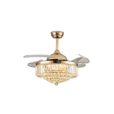 Basso rumore 52 pollici camera da letto confortevole ventola del soffitto motore a corrente continua con luce