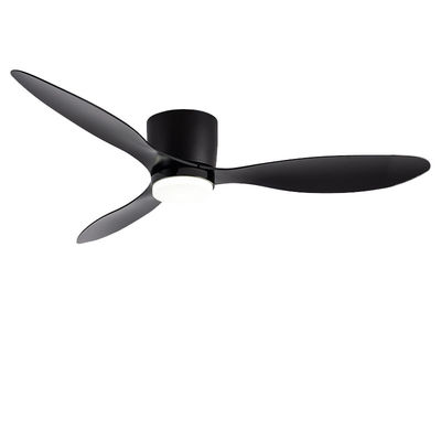Ventilatore di soffitto a tre lame ABS nero da 52 pollici