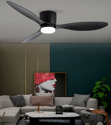 Ventilatore di soffitto a tre lame ABS nero da 52 pollici