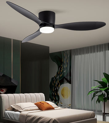 Ventilatore di soffitto a tre lame ABS nero da 52 pollici
