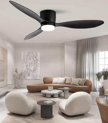 Ventilatore di soffitto a tre lame ABS nero da 52 pollici