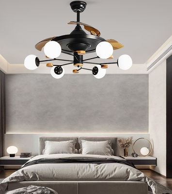 6 lampadine Ventilatori da soffitto da cucina con luce Ventilatore da soffitto da 52 pollici con luce incandescente