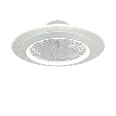 Ventilatore di soffitto bianco da 42 pollici senza lame con luce decorativa a basso rumore