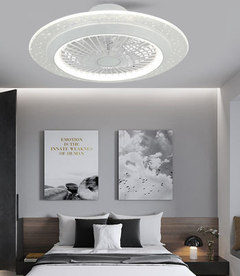 Ventilatore di soffitto bianco da 42 pollici senza lame con luce decorativa a basso rumore