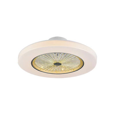 Ventilatore di soffitto retrattile bianco senza lame con illuminazione