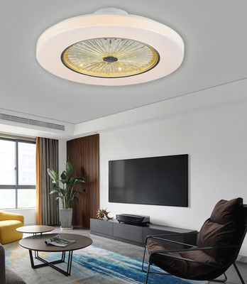 Ventilatore di soffitto retrattile bianco senza lame con illuminazione