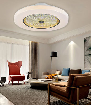 Ventilatore di soffitto retrattile bianco senza lame con illuminazione