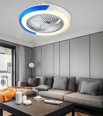 Ventilatore da soffitto a cristallo blu e bianco Ventilatori da candelabro da 42 pollici con luci