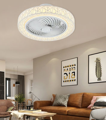 ABS Low Profile Bladeless Ceiling Fan Chandelier 42in Silenzioso Motore CC