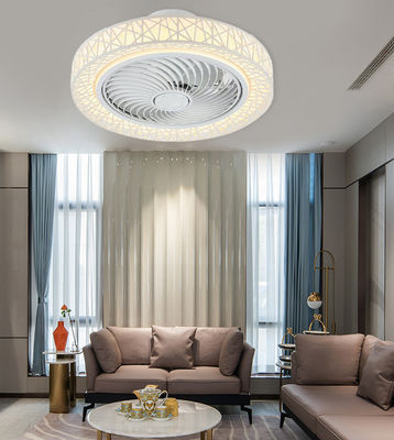 ABS Low Profile Bladeless Ceiling Fan Chandelier 42in Silenzioso Motore CC