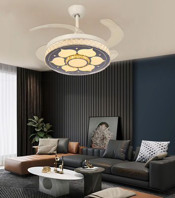 Ventilatore di soffitto pieghevole DC silenzioso con luce Ventilatore da 42 pollici con lame pieghevoli
