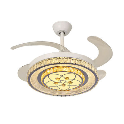 Ventilatore di soffitto pieghevole reversibile con ventilatore di soffitto leggero intelligente a basso profilo